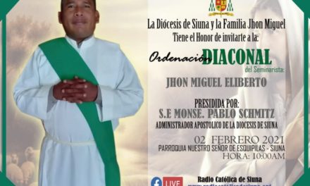 Ordenación Diaconal Jhon Miguel Eliberto