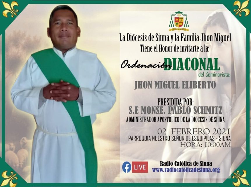 Ordenación Diaconal Jhon Miguel Eliberto