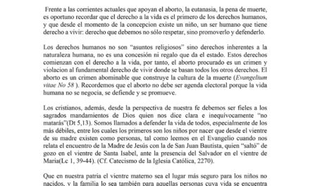 MENSAJE DE COMISION JUSTICIA Y PAZ ARQUIDIOCESIS DE MANAGUA