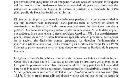 MENSAJE DE LA COMISION JUSTICIA Y PAZ NO. 26 Arquidiócesis de Managua